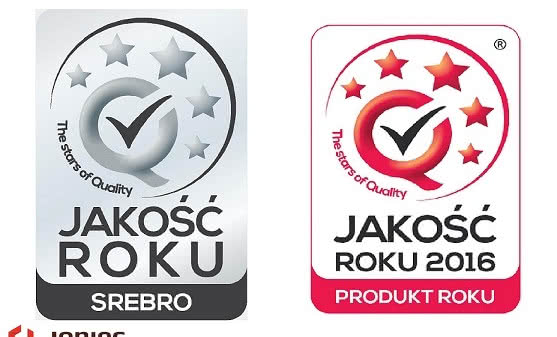 JAKOŚĆ ROKU® Srebro dla Firmy JONIEC®